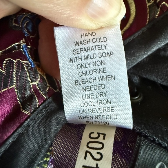 Fredrick's Of Hollywood Satin Print Corset Top Size Small - Picture 12 of 16